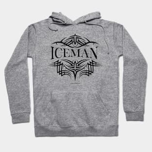 Tribal Hockey Tattoo (Iceman) - ice hockey player Hoodie